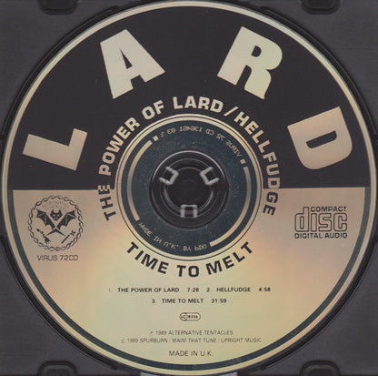 Lard – Power Of Lard EP - CD - 1989 - Alternative Tentacles – VIRUS 72CD - Muy Buen Estado / Very Good Condition (VG+/VG+)