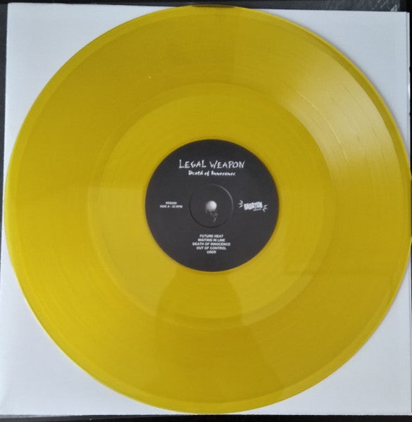 Legal Weapon - Death Of Innocence (LP, Album, Ltd, RE, RM, Amarillo / Yellow)
