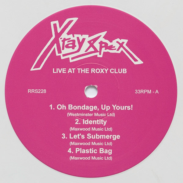 X-Ray Spex - Live At The Roxy Club (LP, Album, Ltd, RE, RM, Blanco / White)