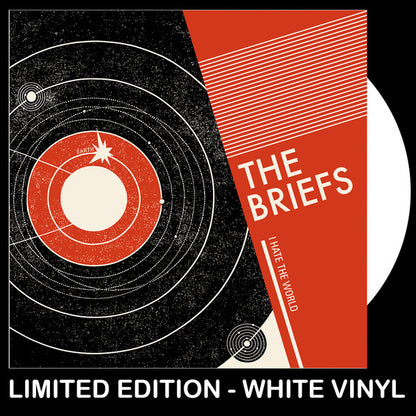 The Briefs - I Hate The World (7", Single, Ltd, Blanco / White)