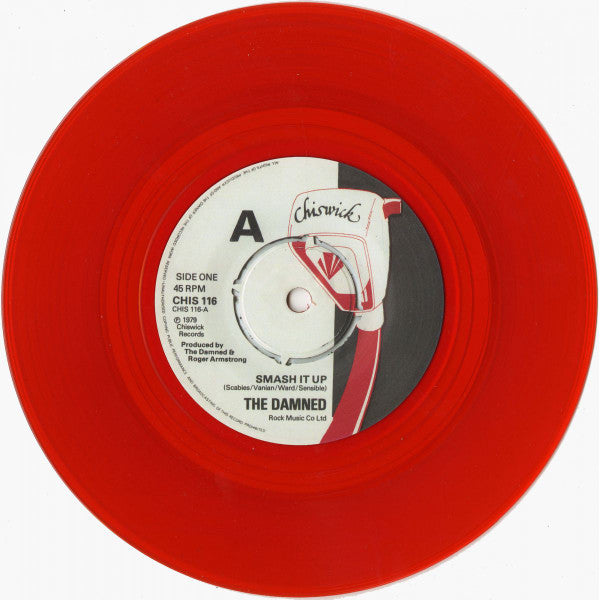 The Damned - Smash It Up (7", Single, RE, Rojo / Red)