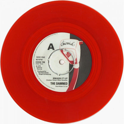 The Damned - Smash It Up (7", Single, RE, Rojo / Red)