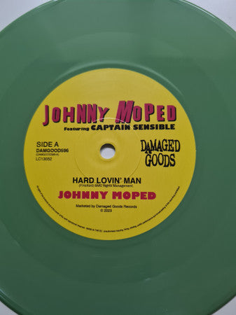 Johnny Moped Featuring Captain Sensible - God Save Our Queen, Jordan Mooney 1955-2022 (7", Single, Ltd, Verde / Green)