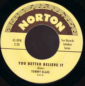 Jimmy Wages / Tommy Blake ‎– Take Me From This Garden Of Evil / You Better Believe It - 7" - 2001 - Norton Records ‎– 843 - Como Nuevo / Like New (M- / M-)