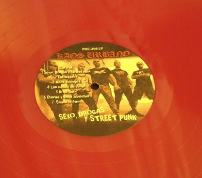 Kaos Urbano - Sexo, Drogas Y Street Punk (LP, Album, Rojo / Red)