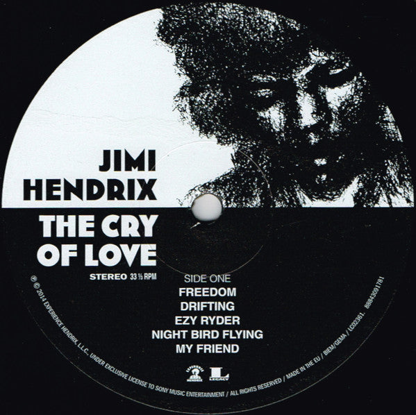 Jimi Hendrix – The Cry Of Love - LP - Gatefold - 2014 - Legacy – 88843091781, Sony Music – 88843091781, Experience Hendrix – 88843091781