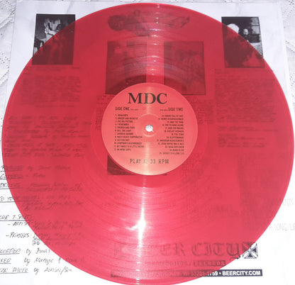 MDC – Elvis - In The Rheinland (Live In Berlin) - LP Rojo / Red - 2016 - Beer City Records – BCR180-1