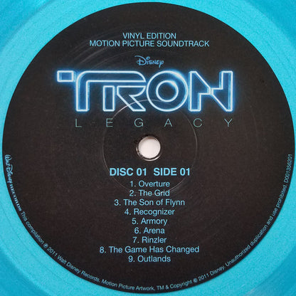 Daft Punk ‎– TRON: Legacy (Vinyl Edition Motion Picture Soundtrack) - 2xLP - Blue Transparent and Clear