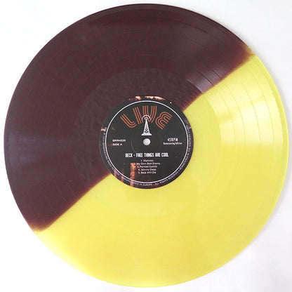 Beck – Free Things Are Cool - 12", 45 RPM - Burgundy & Yellow Split - 2015 - Broadcasting Radio Records – BRR4028