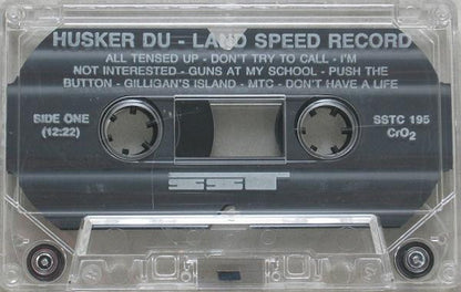 Hüsker Dü ‎– Land Speed Record - Cassette - 1988 - SST Records ‎– SSTC 195 - Muy Buen Estado / Very Good Condition (VG+ / VG+)