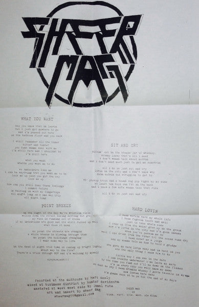 Sheer Mag – Sheer Mag - 7" - With Insert - 2015 - Static Shock Records – SSR029