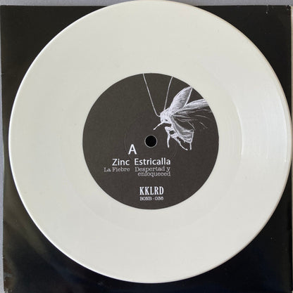 Zinc / Estricalla / Humilitate / Mostros ‎– KKLRD - 7" - Blanco / White - 2012 - Bonberenea Ekintzak ‎– BONB 036