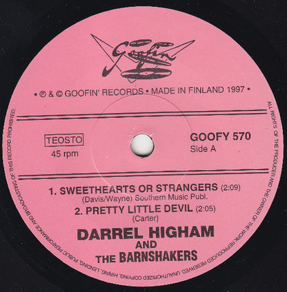 Darrel Higham & The Barnshakers – Pretty Little Devil - 7" - 1997 - Goofin' Records – GOOFY 570 - Vinilo Como Nuevo / Portada Como Nueva (M-/M-)