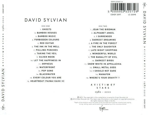 David Sylvian - A Victim Of Stars 1982 - 2012 - 2xCD