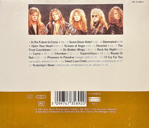Europe - 1982 - 1992 - CD