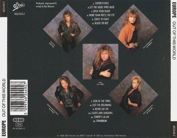 Europe - Out Of This World - CD