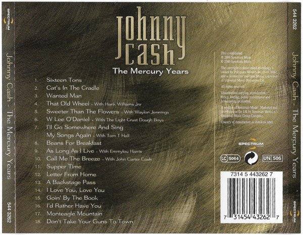 Johnny Cash - The Mercury Years - CD