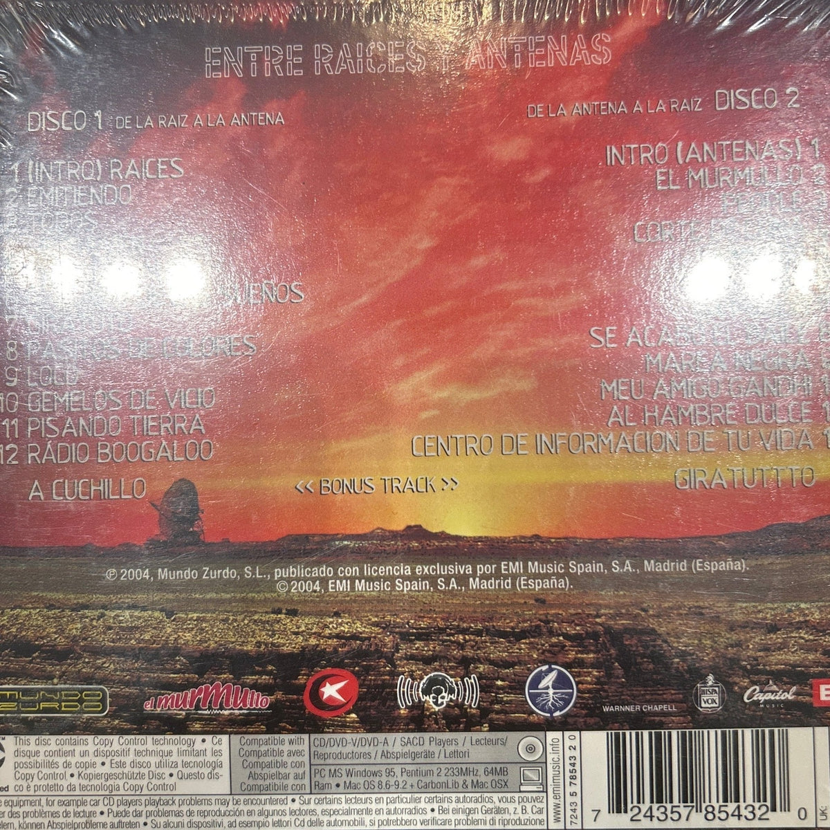 Macaco - Entre Raices Y Antenas - CD