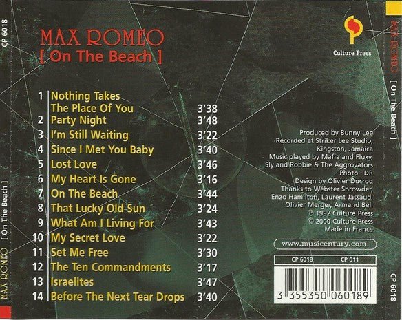 Max Romeo - On The Beach - CD