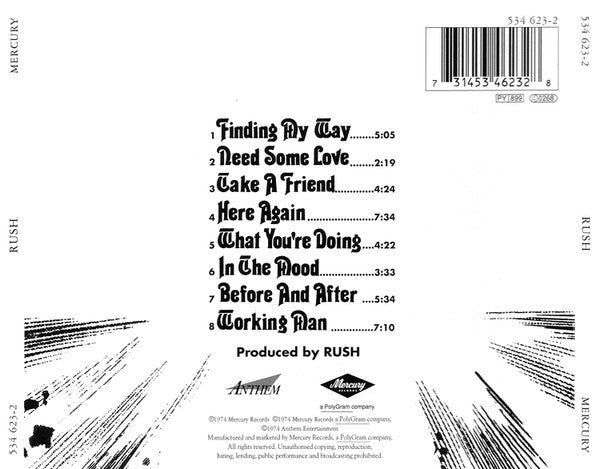 Rush - Rush - CD