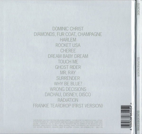 Suicide - Surrender - CD