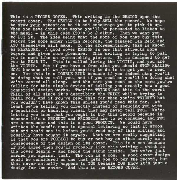 XTC - Go 2 - CD