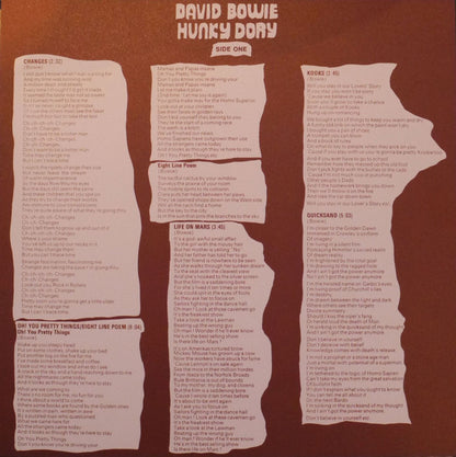 David Bowie – Hunky Dory - LP - 180 gr. - Parlophone – 0825646289448 - NUEVO - PRECINTADO / NEW – SEALED.