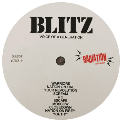 Blitz – Voice Of A Generation - LP - 2014 - Radiation Reissues – RRS32