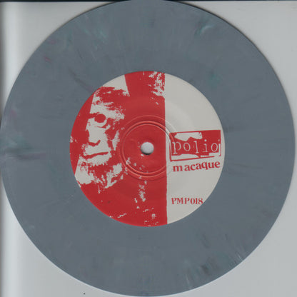 SAP / Polio – Destroy Mine / Macaque - 7" - Gray Marbled - Satans Pimp – PMP018
