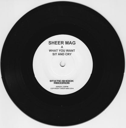 Sheer Mag – Sheer Mag - 7" - With Insert - 2015 - Static Shock Records – SSR029