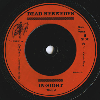 Dead Kennedys – Kill The Poor - 7" - With Insert - 1980 - Cherry Red – CHERRY 16 - Muy Buen Estado / Very Good Condition (VG+ / VG+)