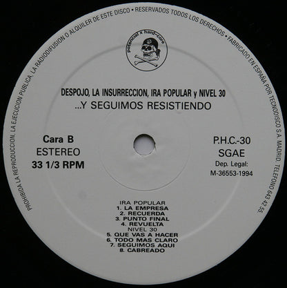Y Seguimos Resistendo - LP - 1994 - Potencial Hardcore – PHC-30 - Vinilo Nuevo / Portada Muy Buen Estado (M/VG+)