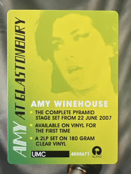 Amy Winehouse – Live At Glastonbury 2007 - 2xLP - 180 gr. - Transparente / Clear - 2022 - UMC – 4555684, Island Records – 4555684, UMC – 00602445556847, Island Records – 00602445556847