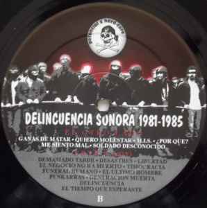 Delincuencia Sonora ‎– 1981-1985 - LP - Incluye Libreto - 1993 - Potencial Hardcore ‎– PHC-22 - Como Nuevo / Like New (M / M-)