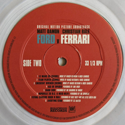 Link Wray, The Byrds, The Sonics, Marco Beltrami, Buck Sanders, Etc. - Ford V Ferrari: Original Motion Picture Soundtrack - LP - Clear