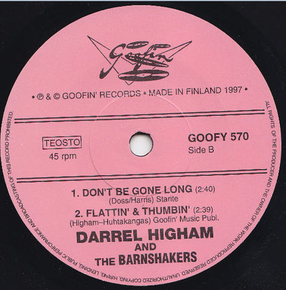 Darrel Higham & The Barnshakers – Pretty Little Devil - 7" - 1997 - Goofin' Records – GOOFY 570 - Vinilo Como Nuevo / Portada Como Nueva (M-/M-)