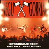 Negu Gorriak - Hipokrisiari Stop! Bilbo 93-x-30 - LP