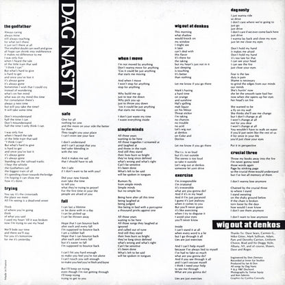 Dag Nasty – Wig Out At Denkos - LP - With Insert Lyrics - Repress, $6 Price On Sleeve - Dischord Records ‎– Dischord 26 - Vinilo Muy Buen Estado / Portada Muy Buen Estado (VG+/VG+)