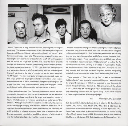 Minor Threat - Out Of Step Out Takes (7", Clear)