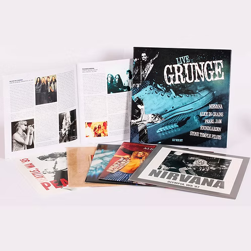 VARIOUS 5xLP BOX SET Live Grunge (Nirvana Alice In Chains Pearl Jam Soundgarden)