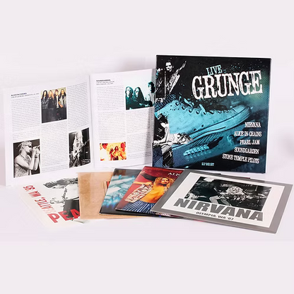 VARIOUS 5xLP BOX SET Live Grunge (Nirvana Alice In Chains Pearl Jam Soundgarden)
