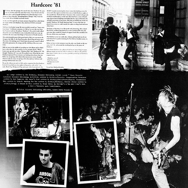 D.O.A. – Hardcore '81 - LP - 2003 - Sudden Death Records – SDR-0049 - Muy Buen Estado / Very Good Condition (VG+ / VG+)