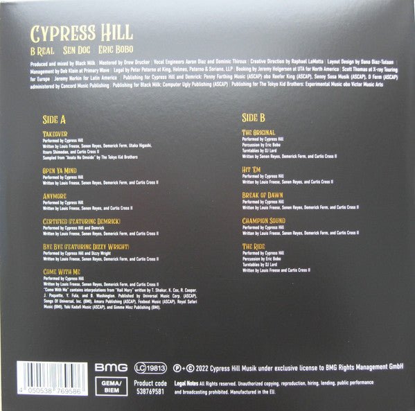 Cypress Hill - Back In Black - LP