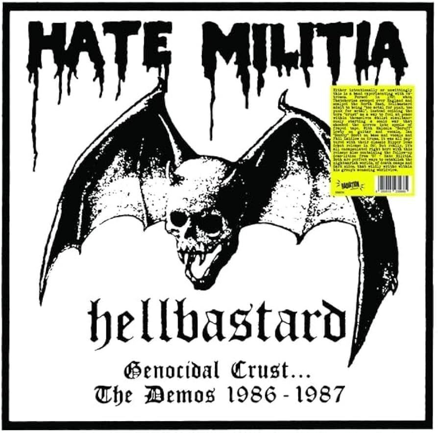 Hellbastard - Hate Militia The Demos 1986-1987 Negro) - 2xLP