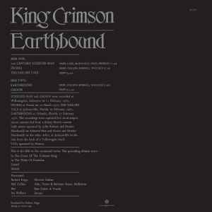 King Crimson - Earthbound - LP