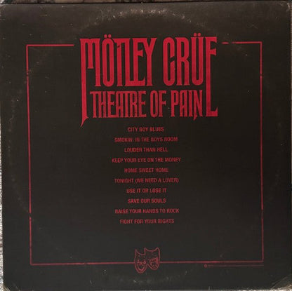 Mötley Crüe - Theatre Of Pain - LP - Color