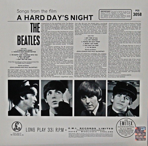 The Beatles - A Hard Day's Night - LP