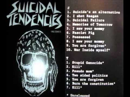 Suicidal Tendencies - 1982 Demos - LP