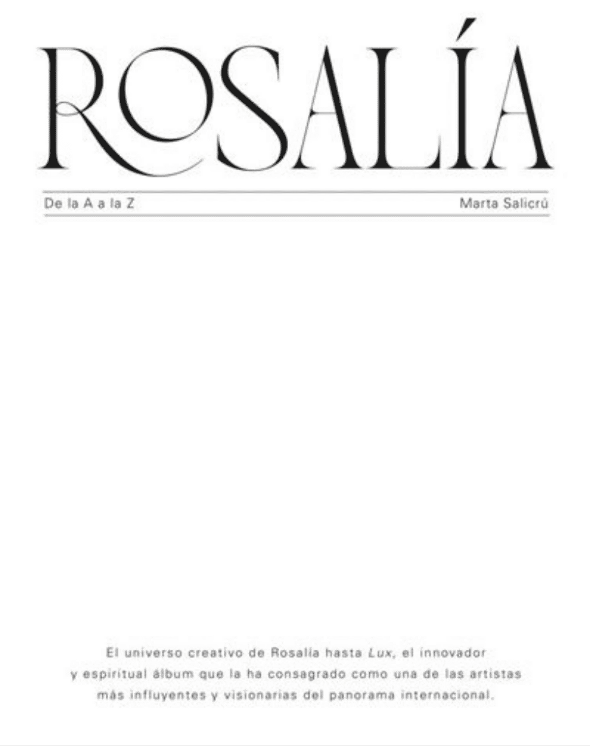 Rosalía - Rosalía de la a a la Z - Libro